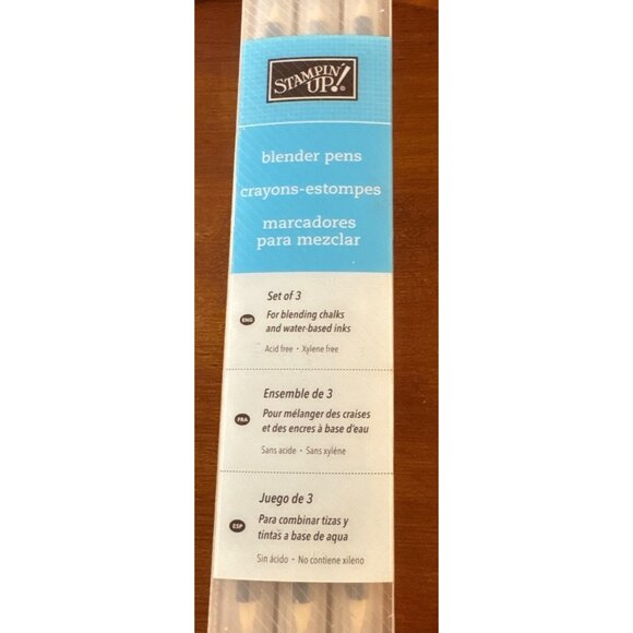 Stampin Up! Blender Pens Set Of 3 Acid-Free & Xylene-Free Dual-Tipped Pen NEW - Picture 6 of 6